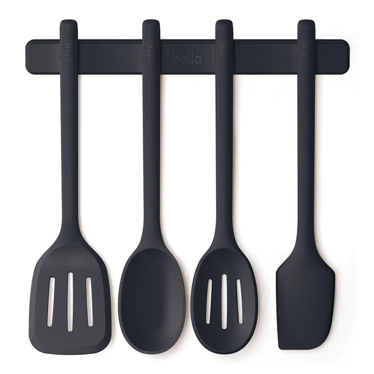 5-Piece Kitchen Tool Set with Magnetic Rack